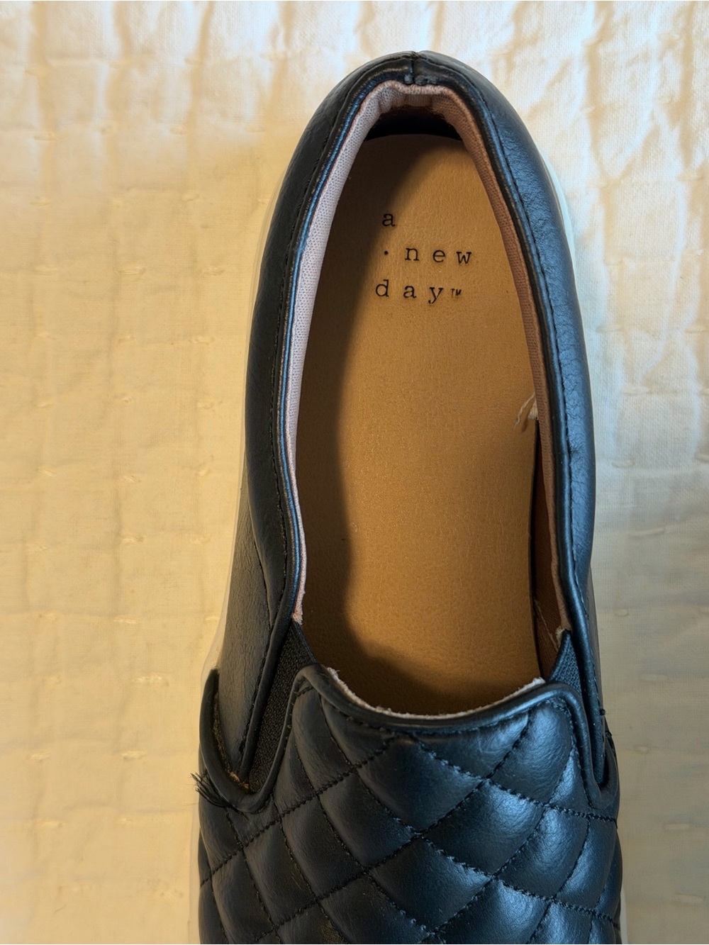 a new day Quilted Black Slip-Ons - Picture 3 of 4